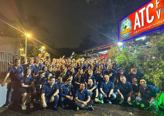 FLEX Singapore Team Building : Prawning Competition